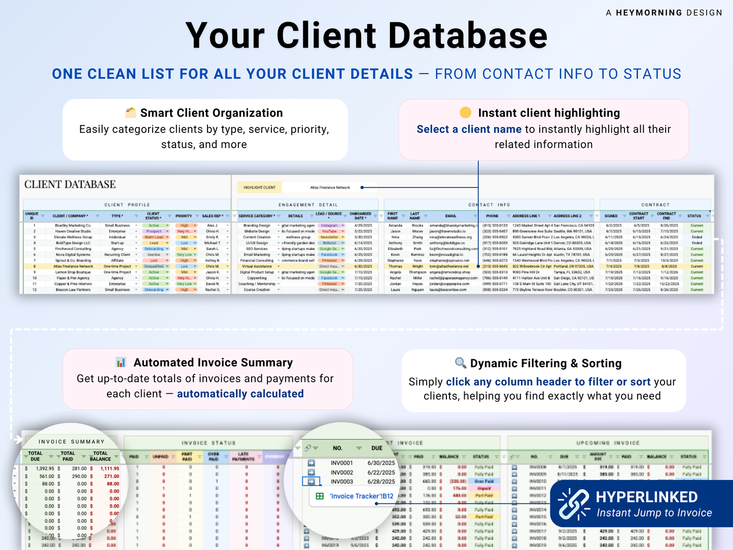 All-in-One Client & Invoice Tracker
