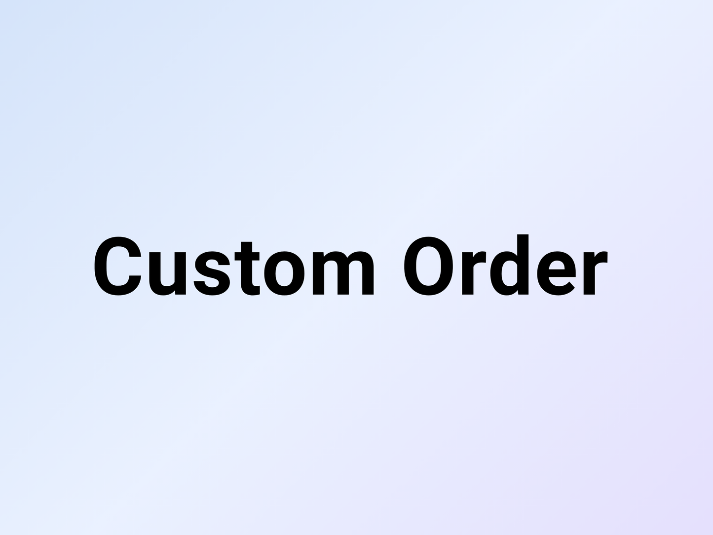 Custom Order for Kristie