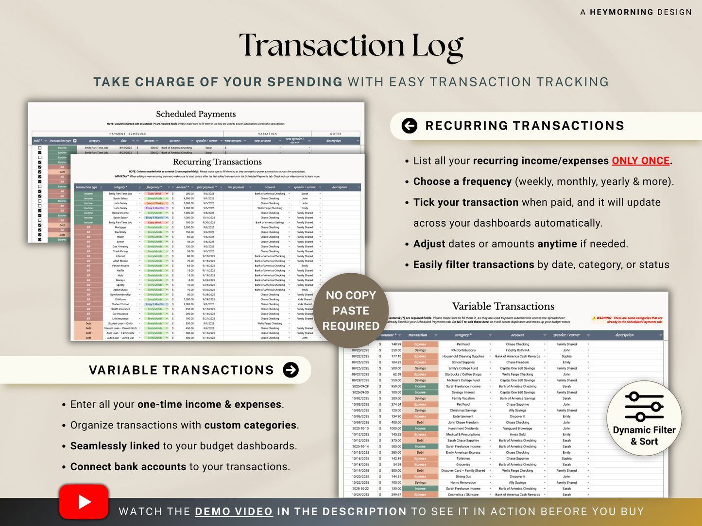Paycheck Budget Spreadsheet