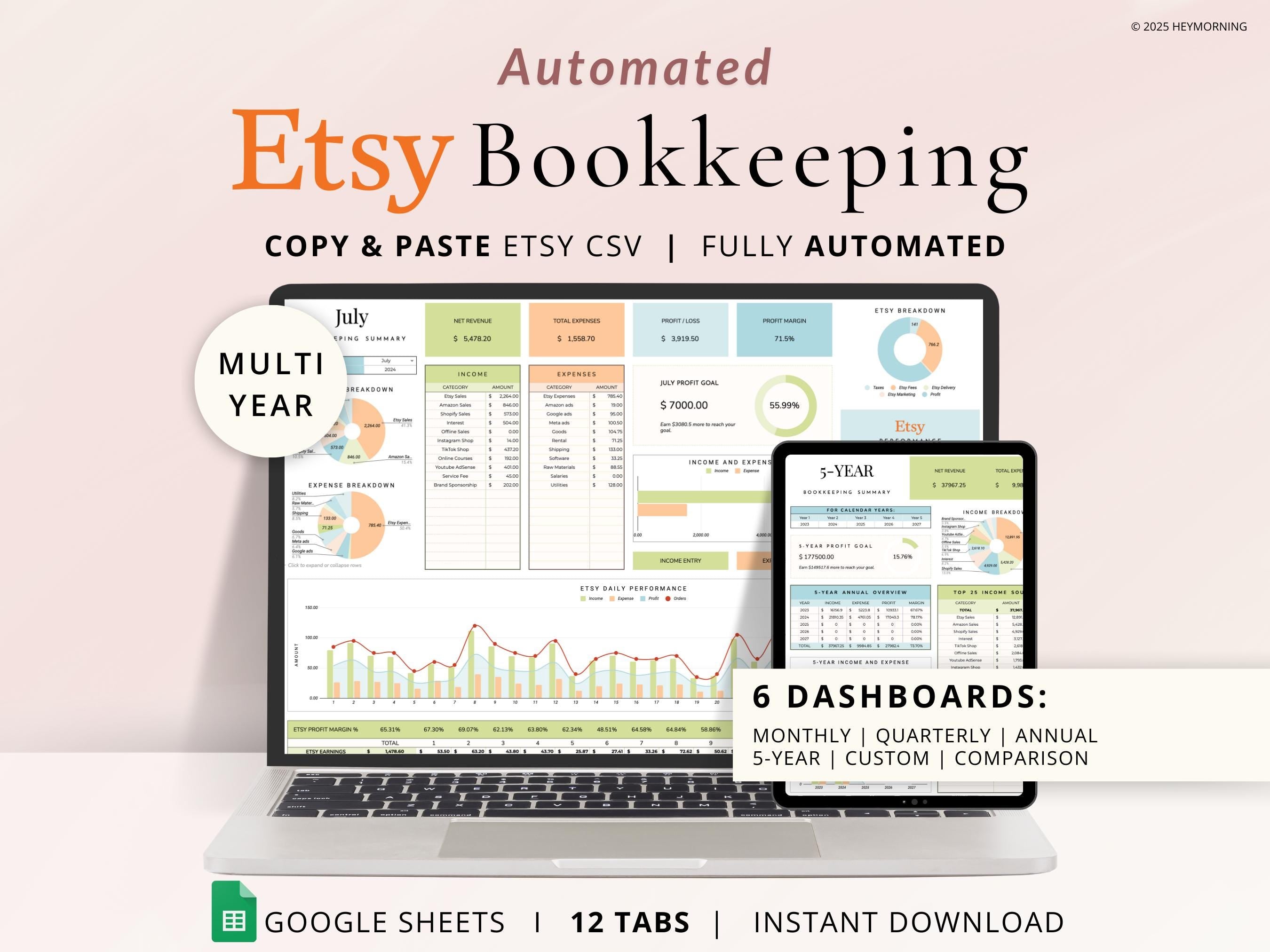 Etsy Seller Bookkeeping - Hey Morning