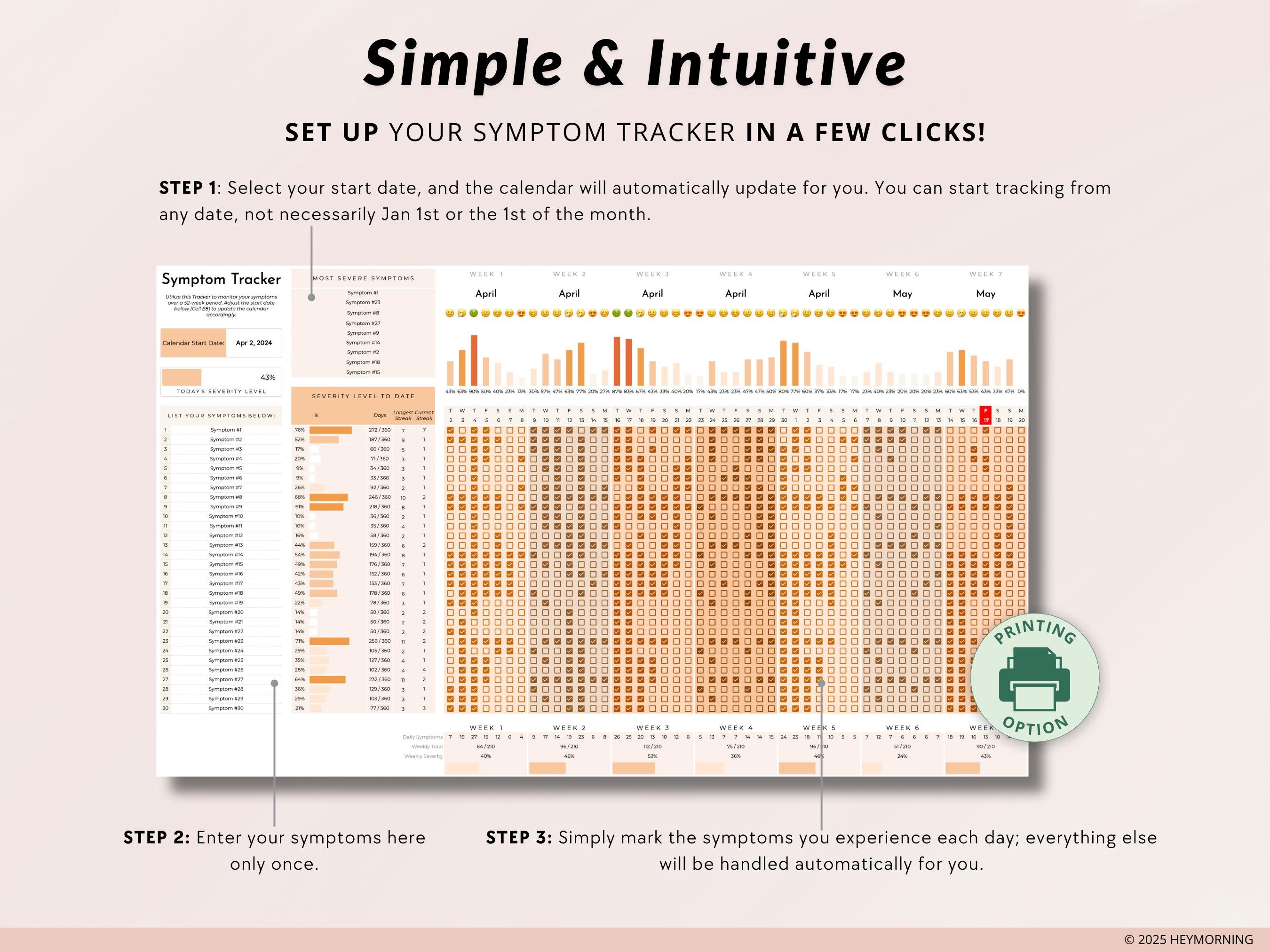 Symptom Tracker - Hey Morning
