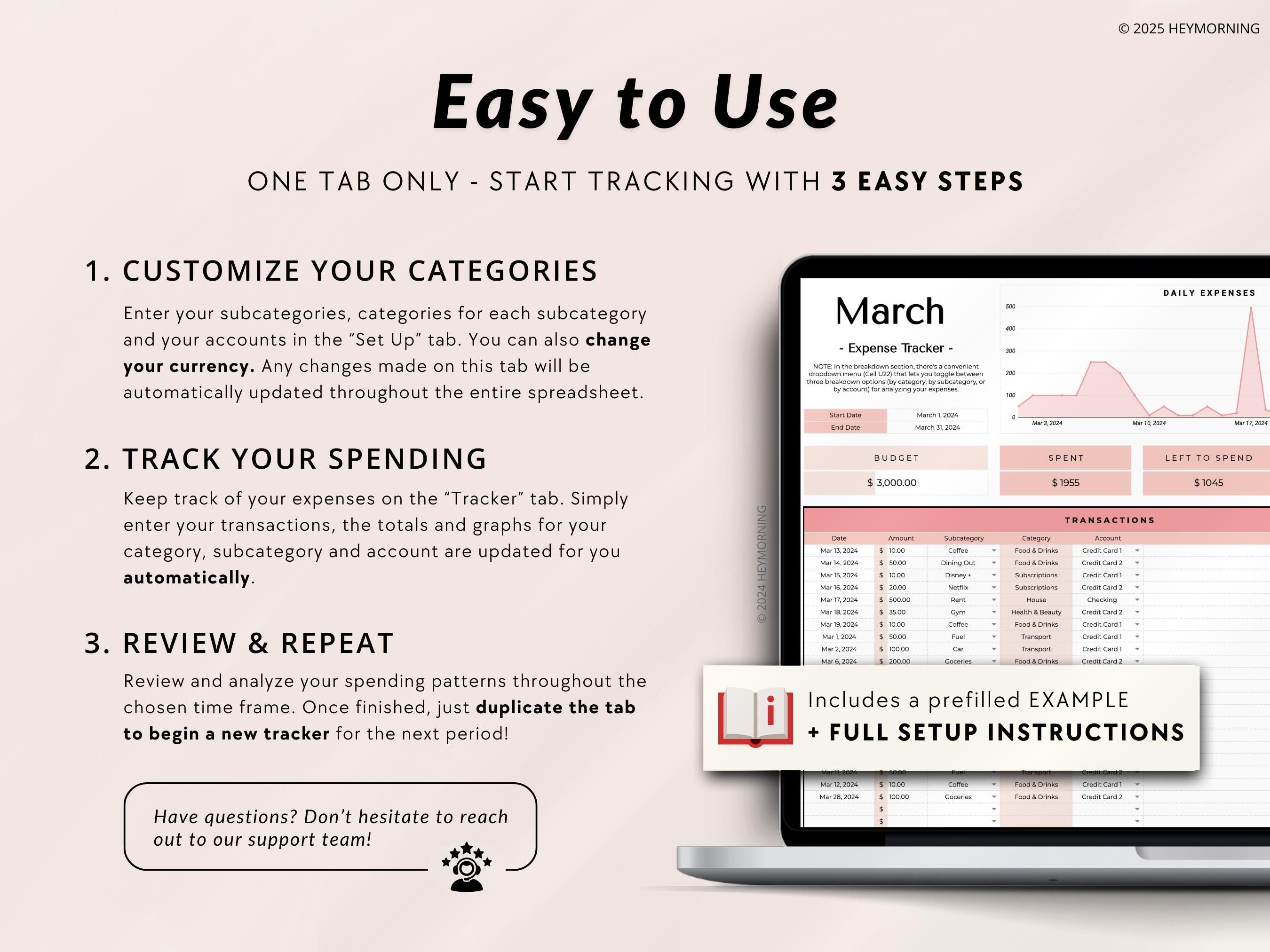 Simple Expense Tracker - Hey Morning