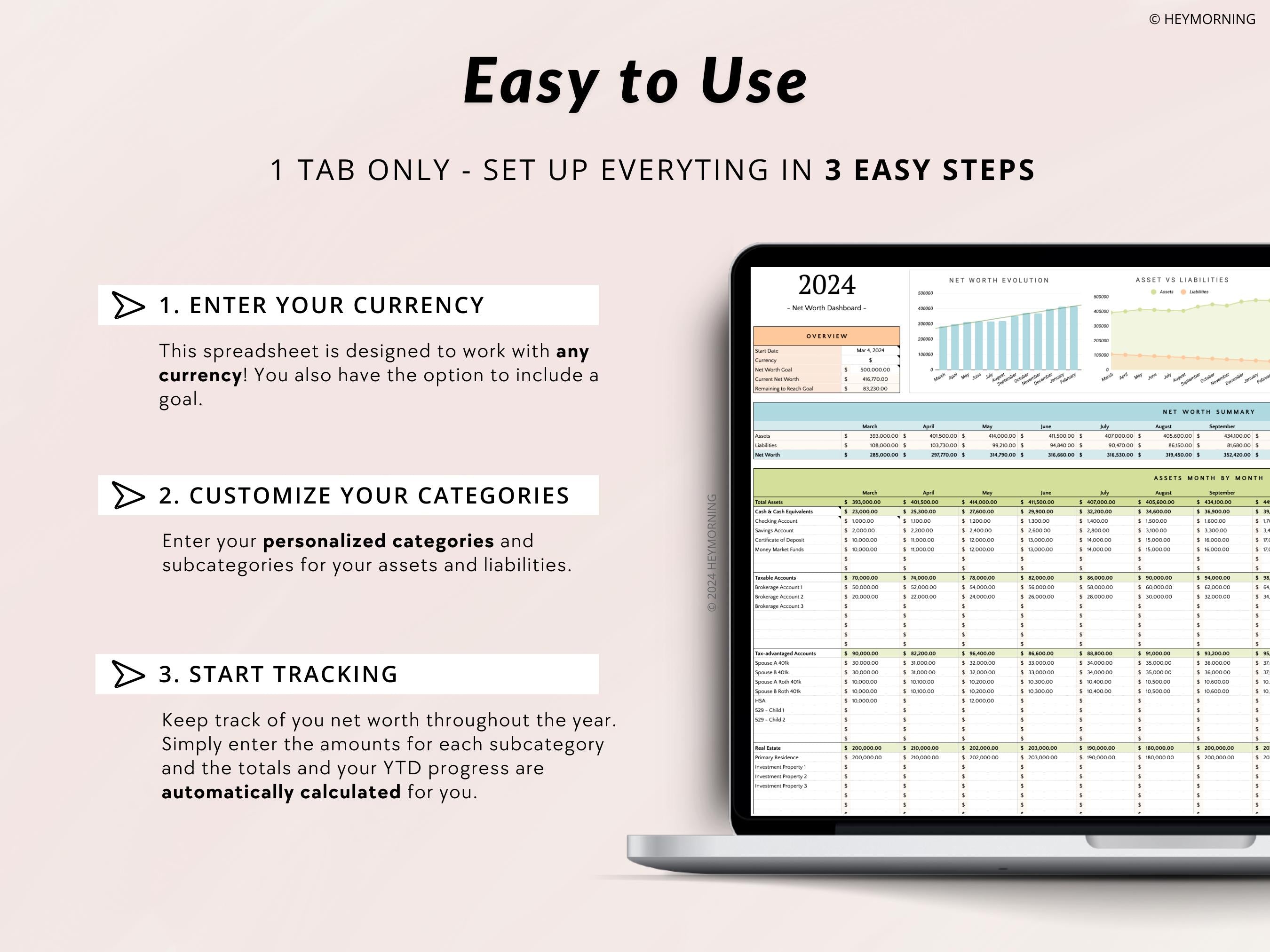 Net Worth Tracker - Hey Morning