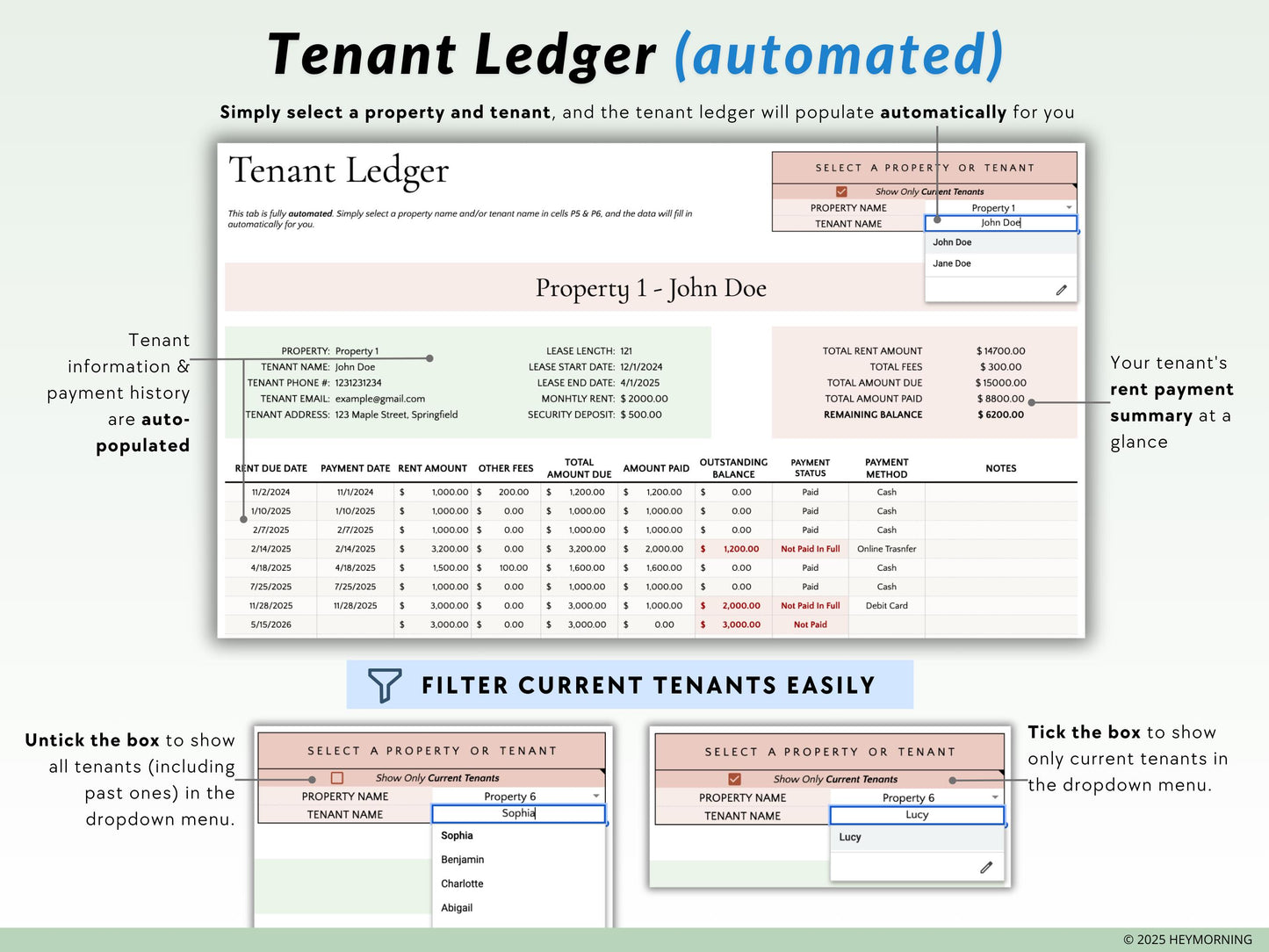 Automated Rent Payment Ledger