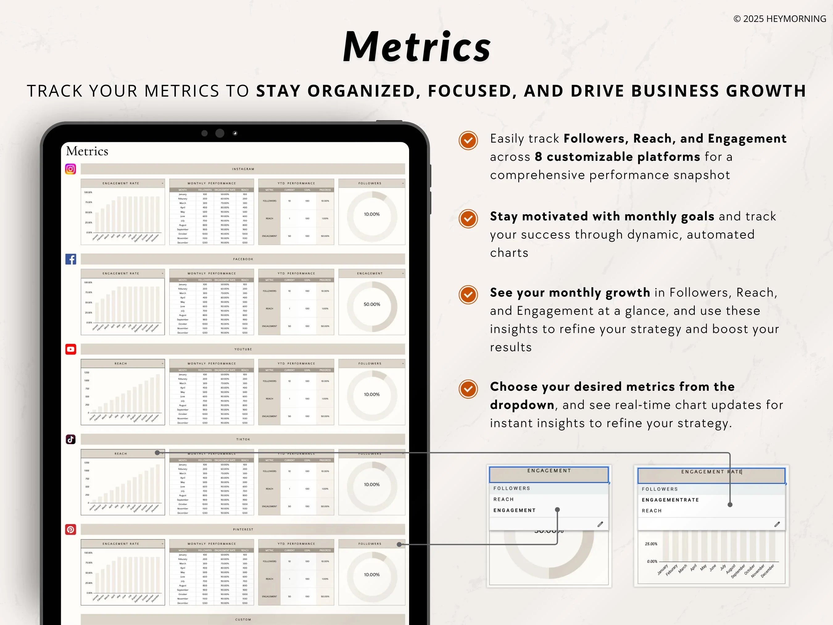 12-Month Content Calendar - Hey Morning