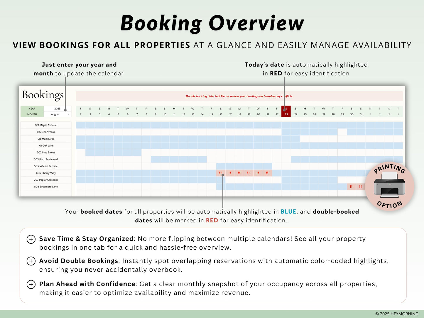 Airbnb Booking Calendar