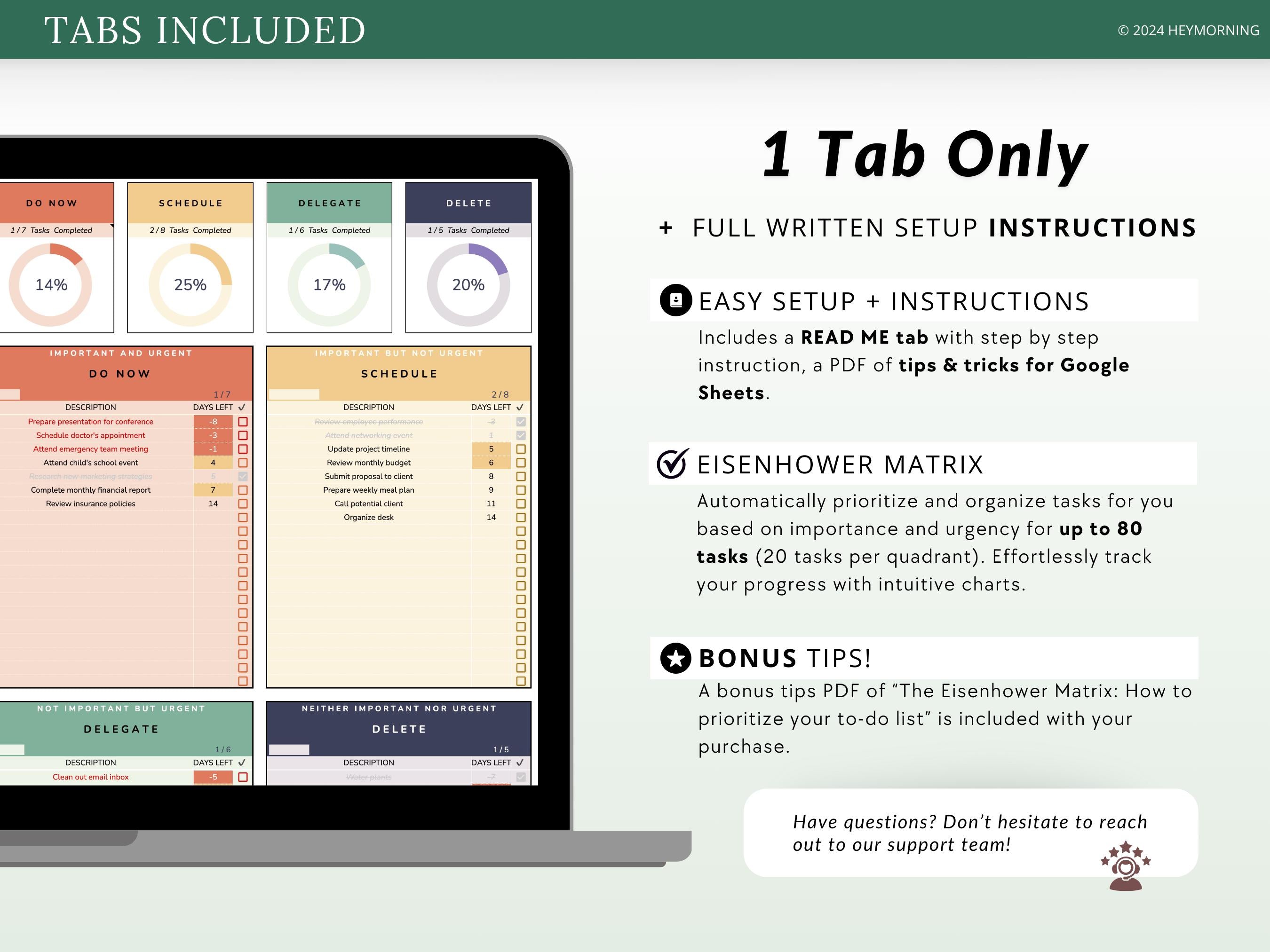 Eisenhower Matrix - Hey Morning