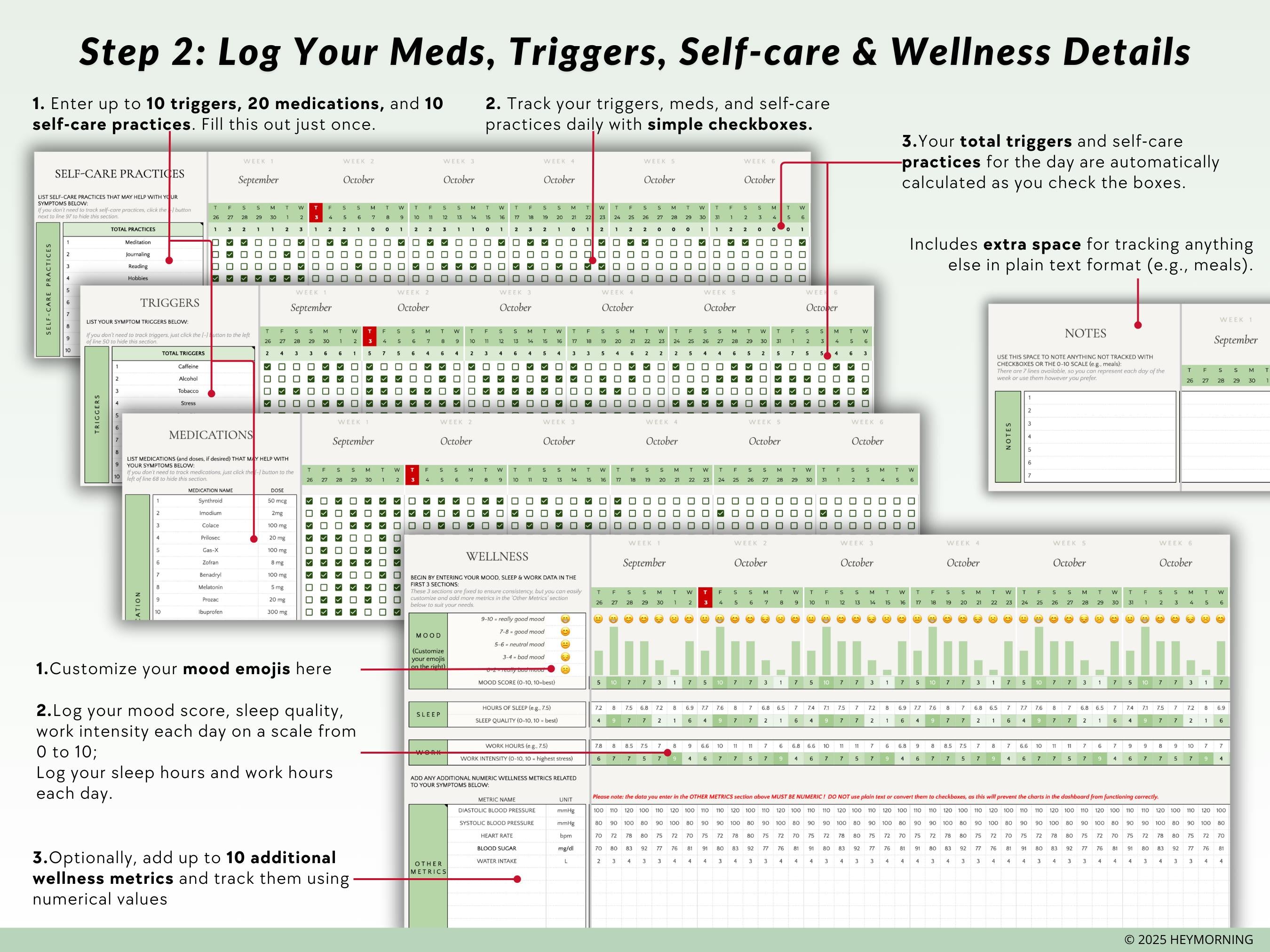 Health Tracker (Symptom & Wellness) - Hey Morning