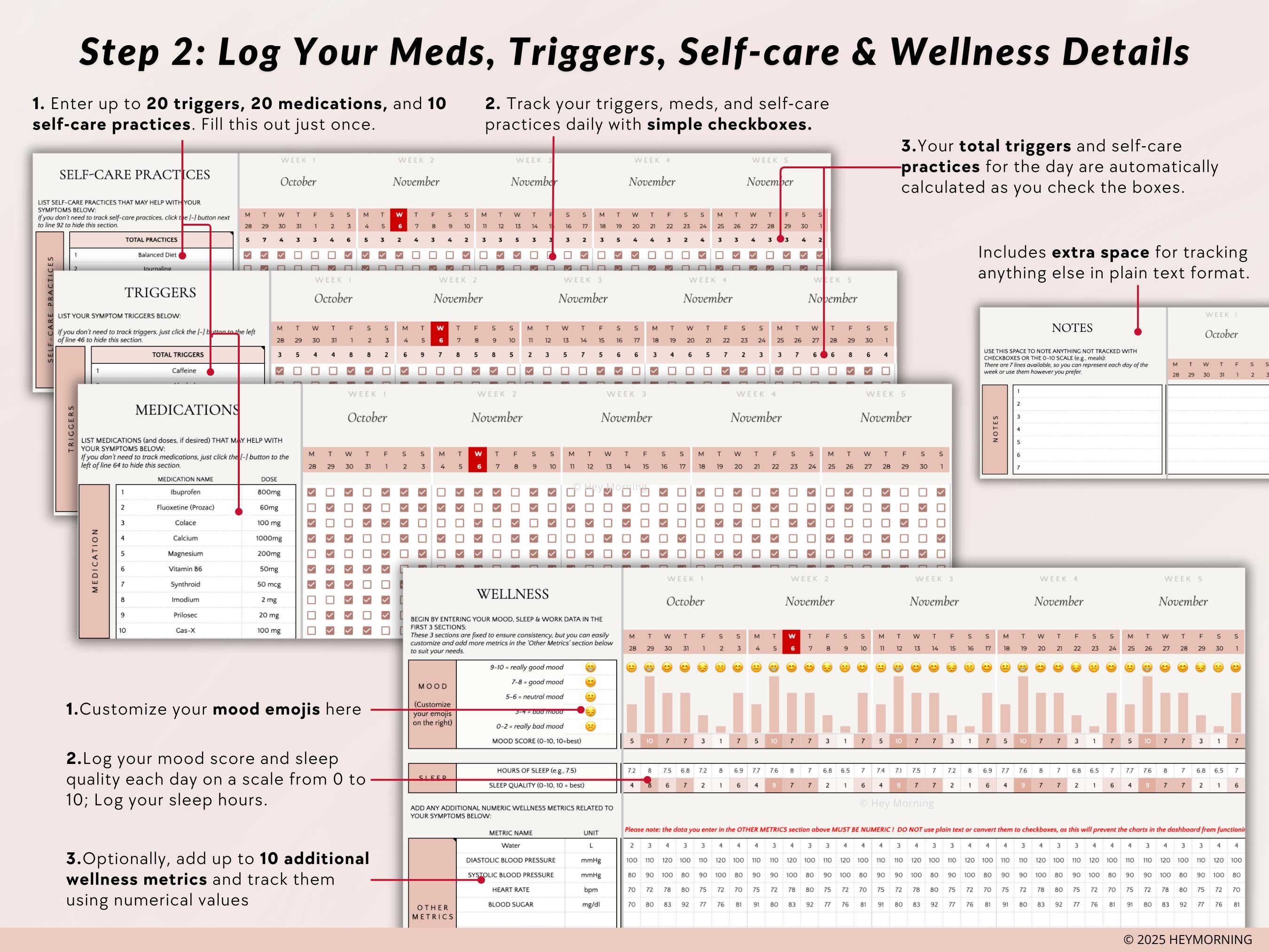 Health Tracker (Symptom + Menstrual Cycle) - Hey Morning