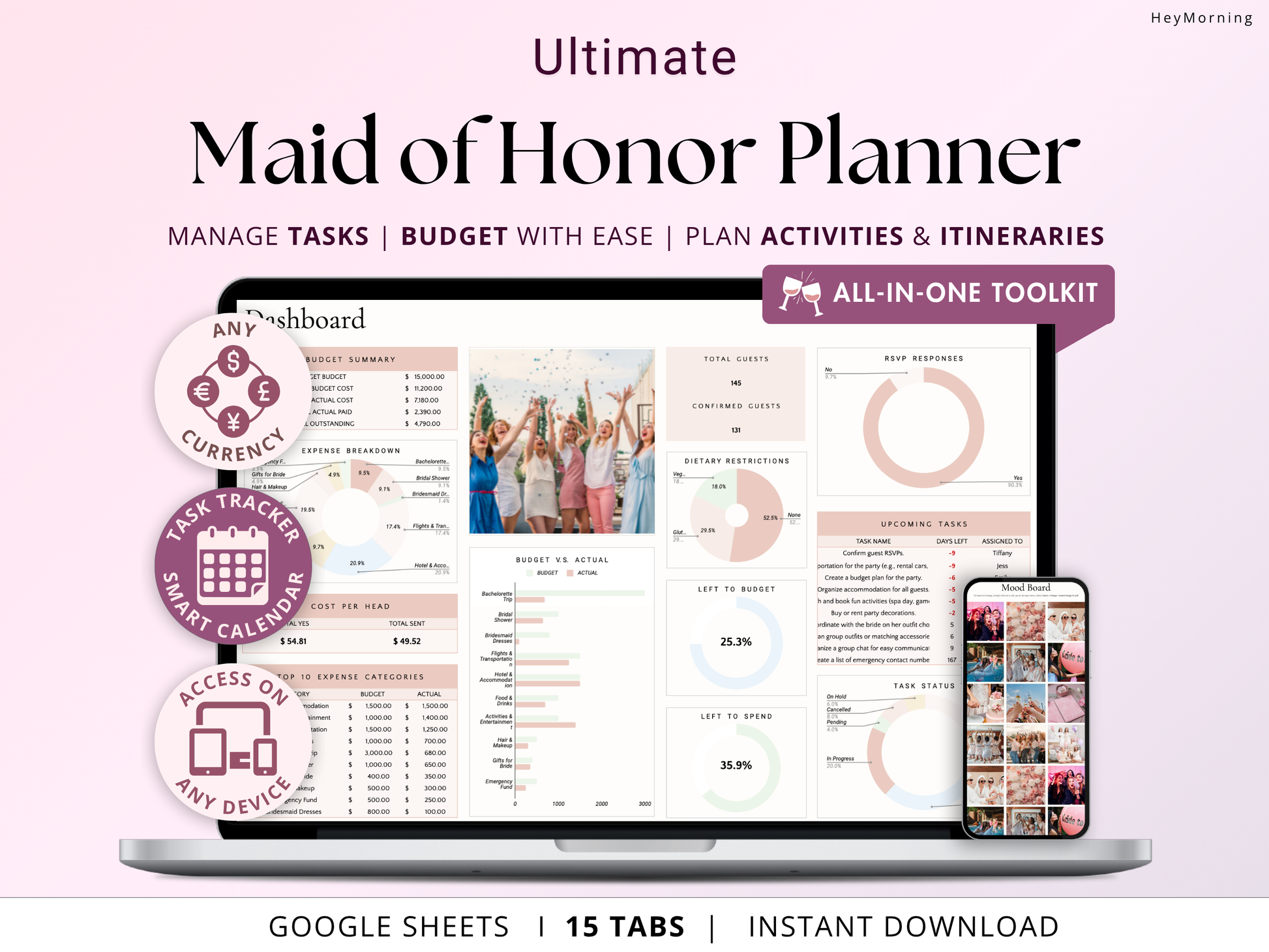 Maid of Honor Planner - Hey Morning