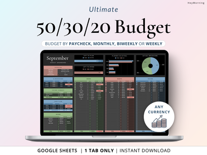 50/30/20 Budget