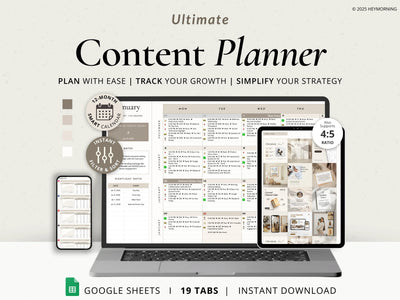 12-Month Content Calendar - Hey Morning