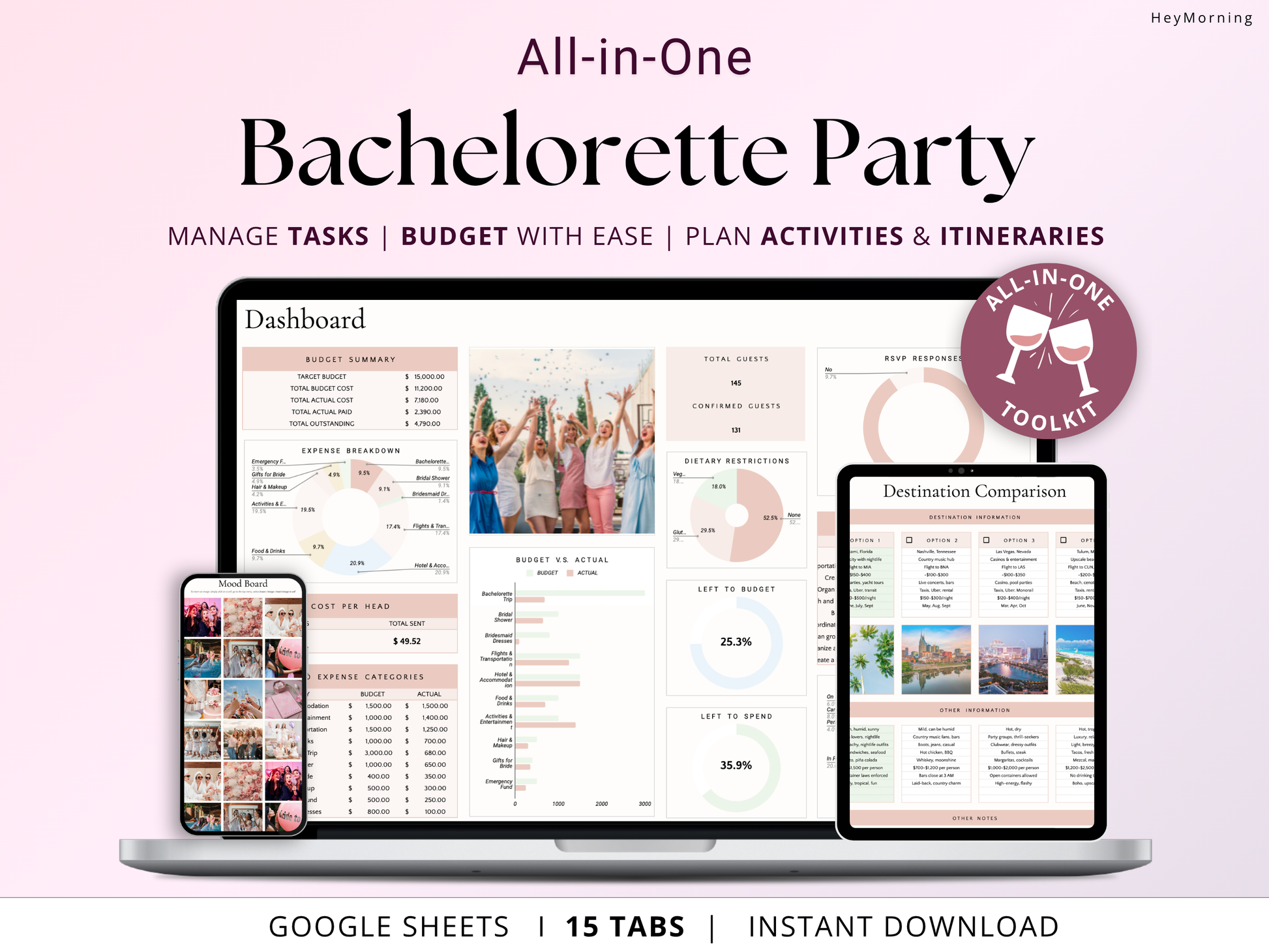 Bachelorette Party Planner - Hey Morning