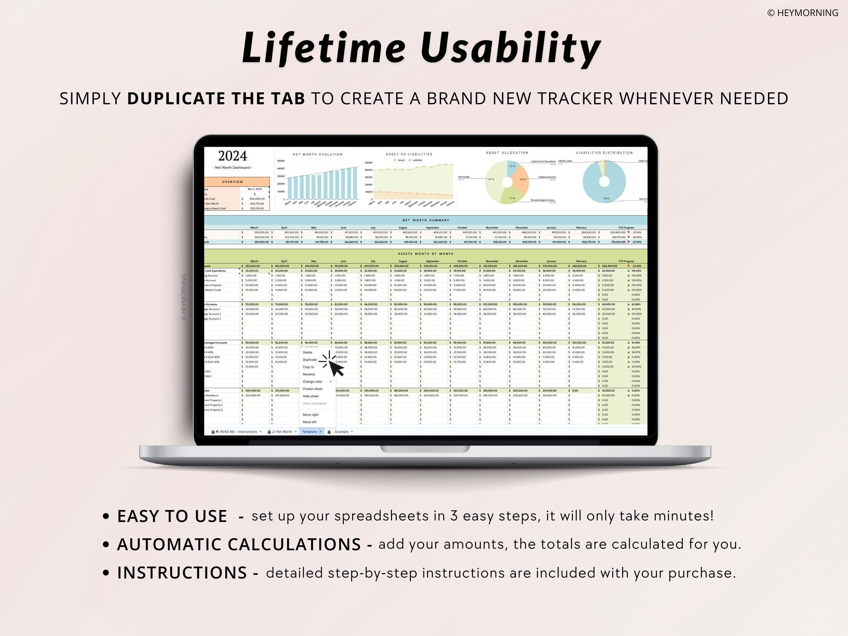 Net Worth Tracker - Hey Morning