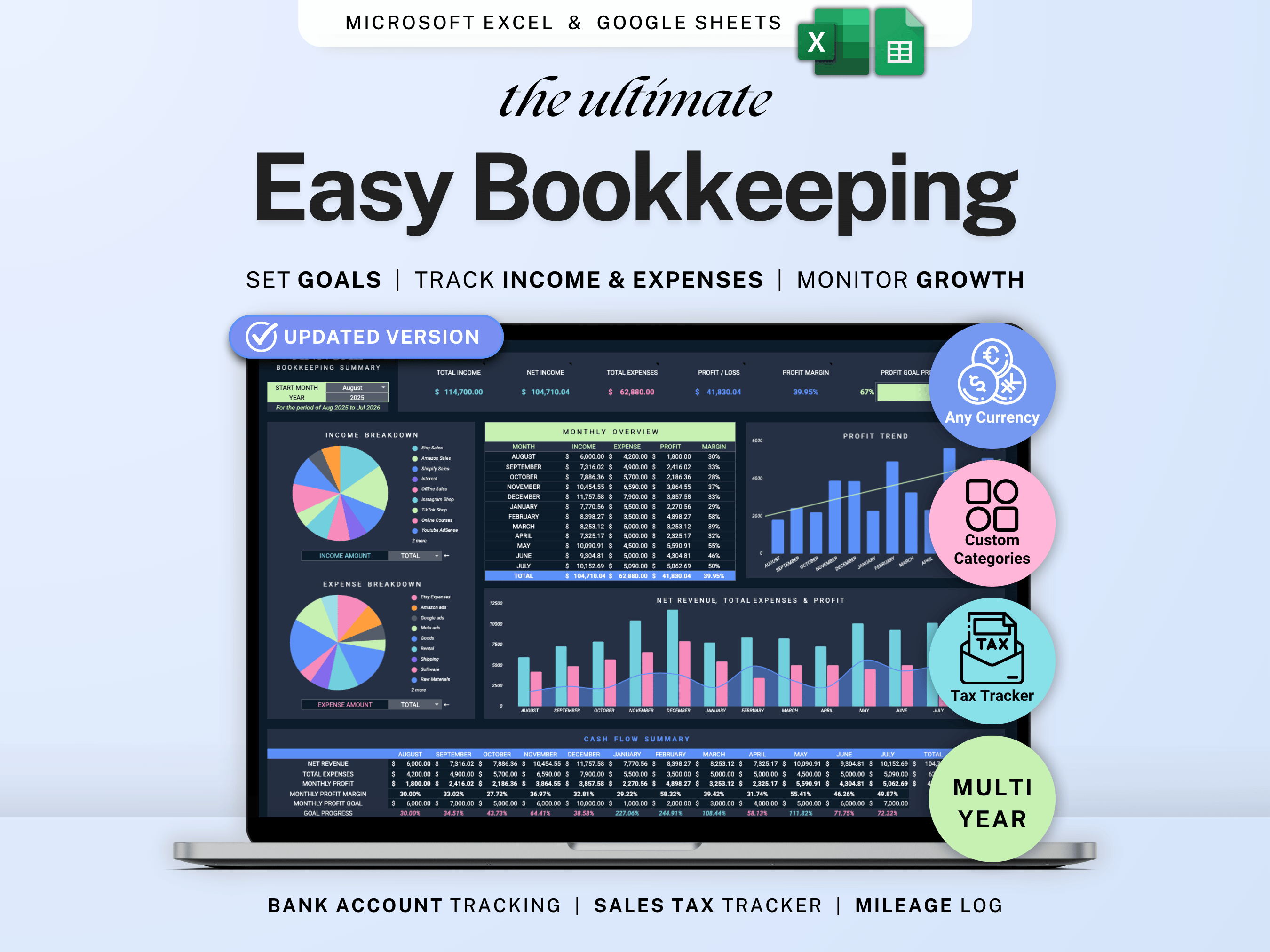 Small Business Bookkeeping Spreadsheet