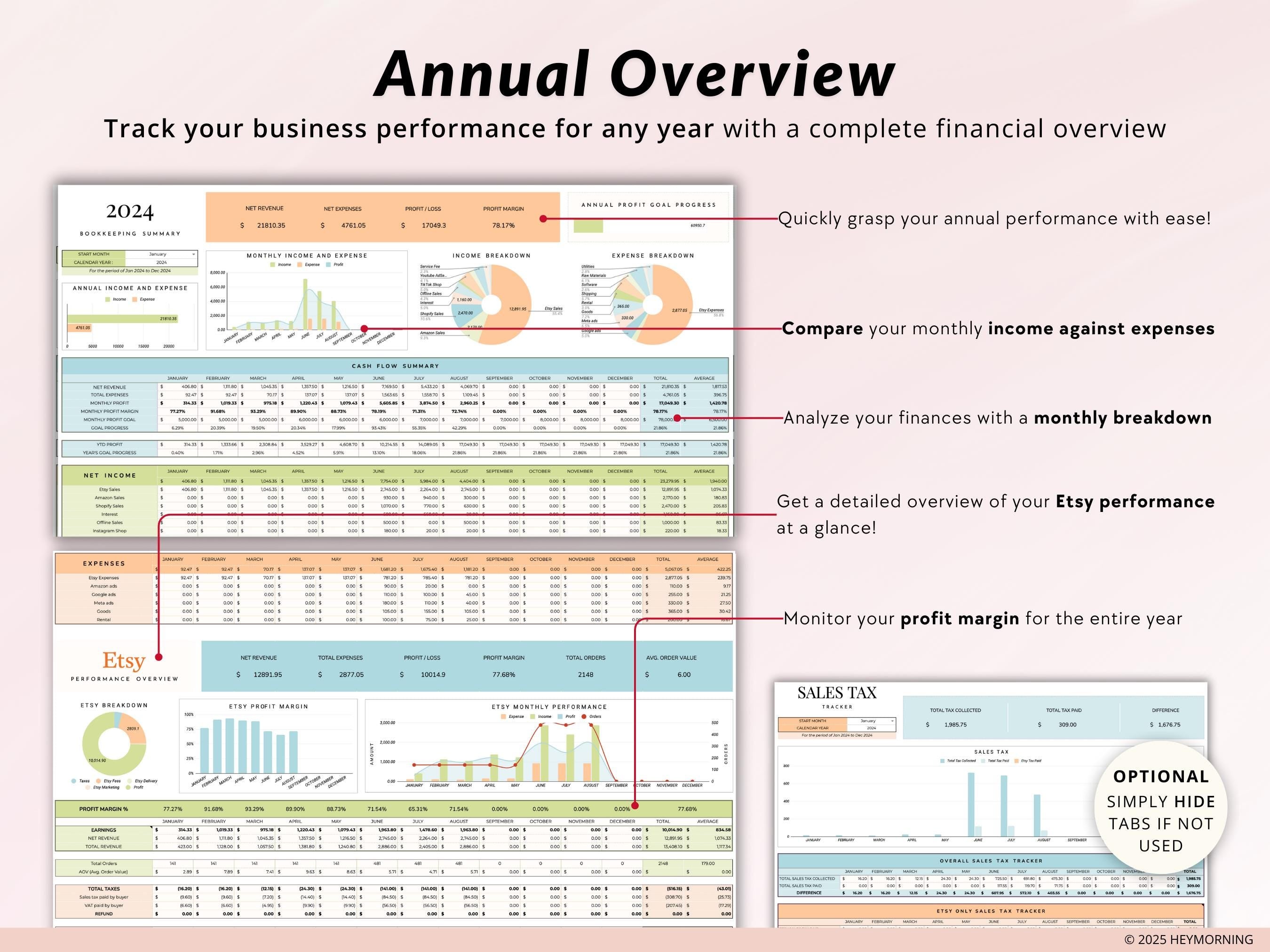 Etsy Seller Bookkeeping - Hey Morning