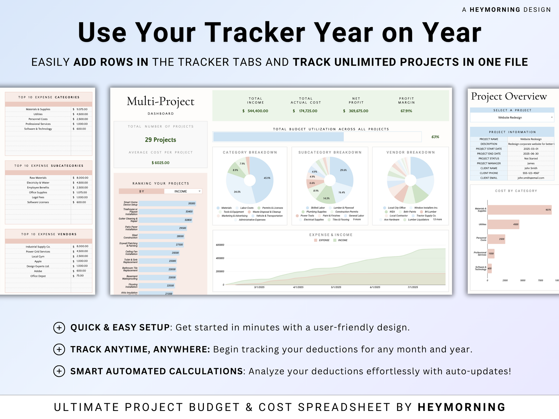 Project Budget & Cost Tracker - Hey Morning
