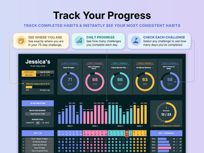 75 Day Challenge Tracker