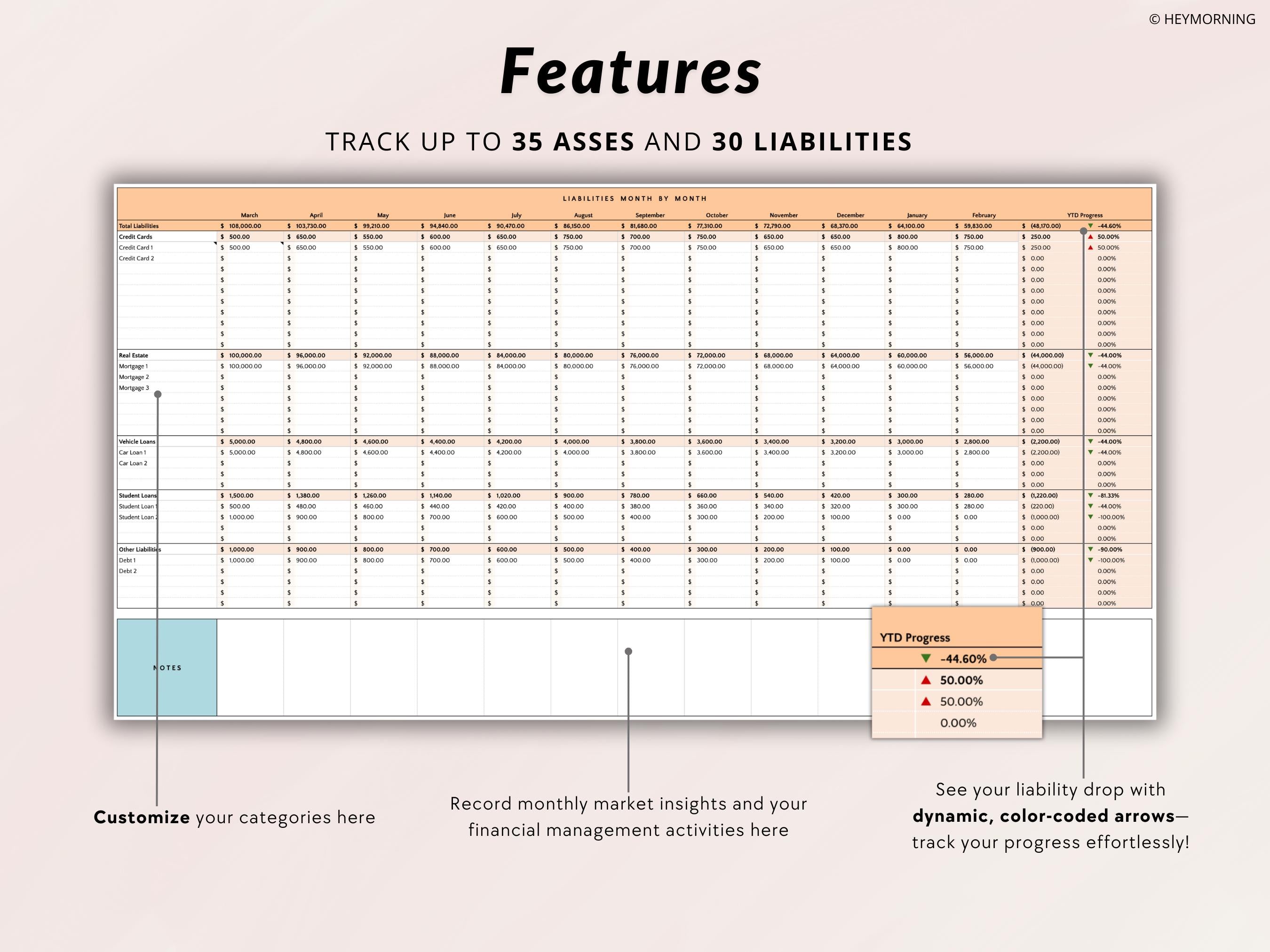 Net Worth Tracker - Hey Morning