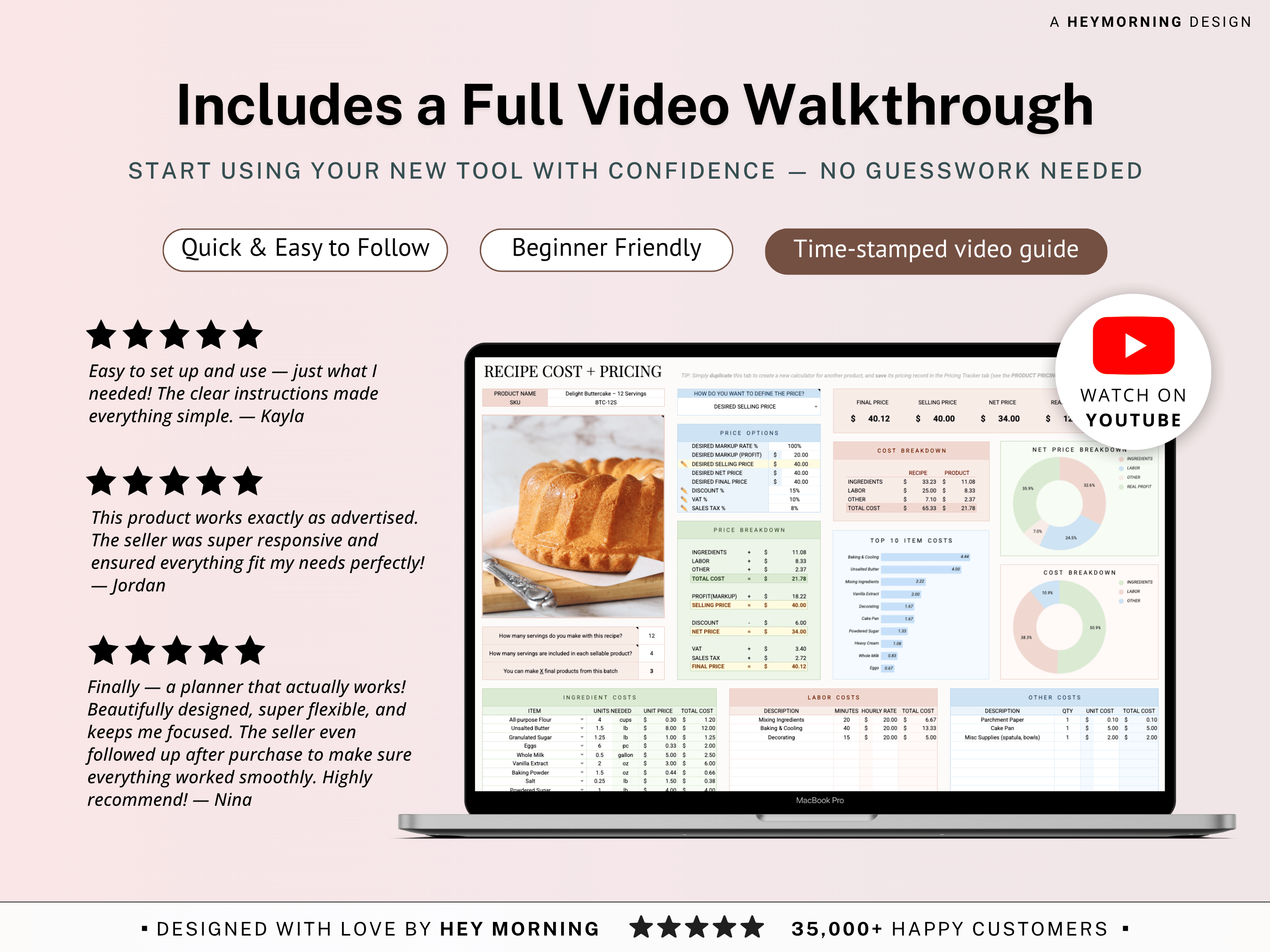 Recipe Cost & Pricing Calculator