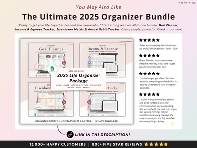 Annual Habit Tracker - Pastel - Hey Morning