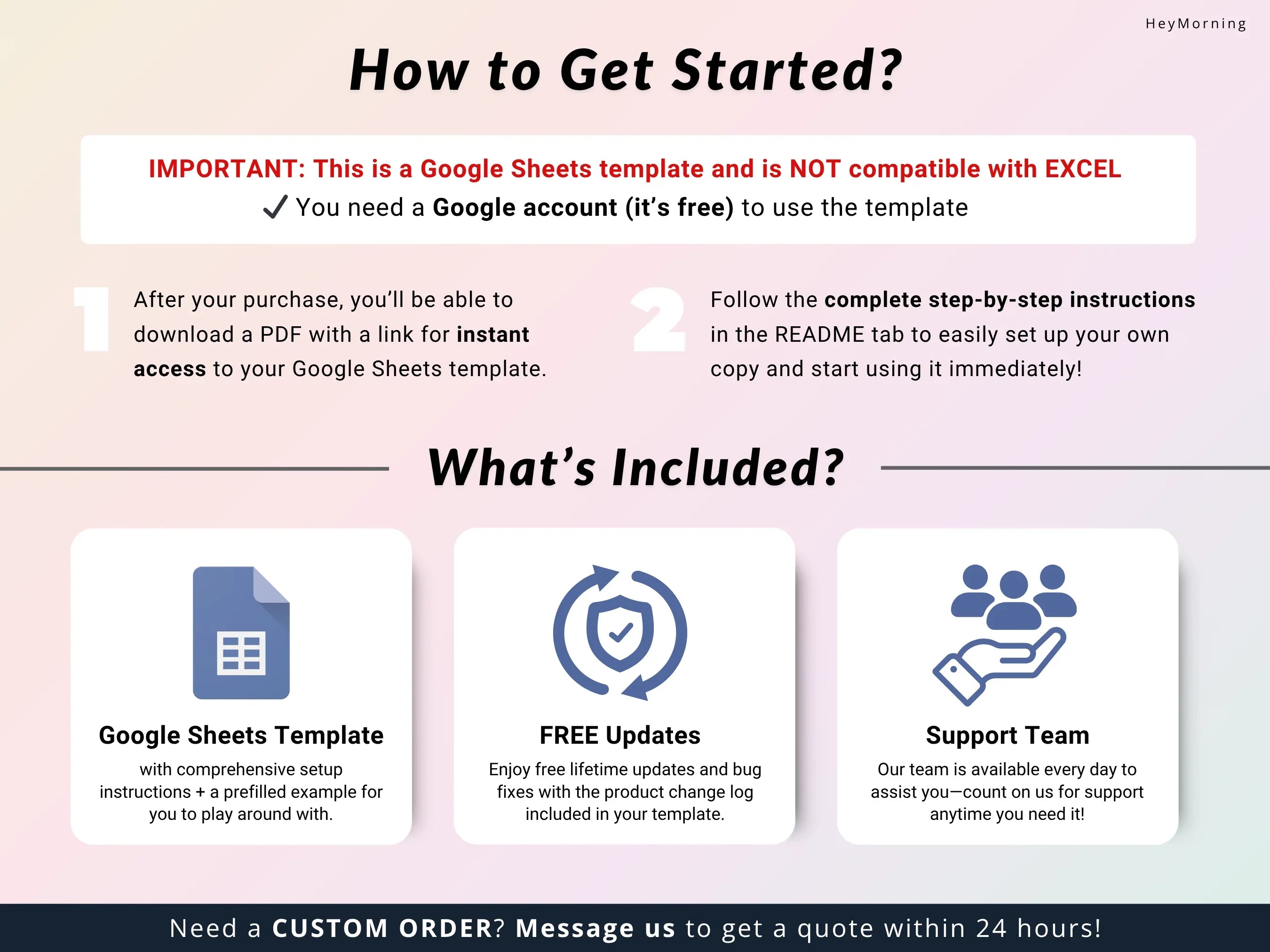 50/30/20 Budget - Pastel - Hey Morning