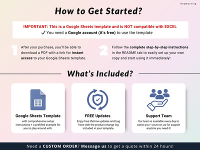 50/30/20 Budget - Pastel - Hey Morning