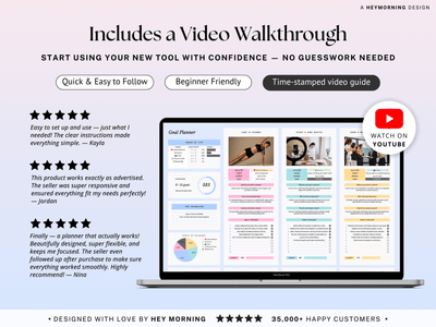 Goal Tracker 12 Week Goals