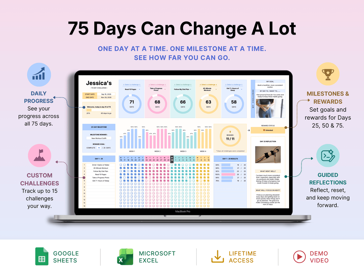 75 Day Challenge Tracker