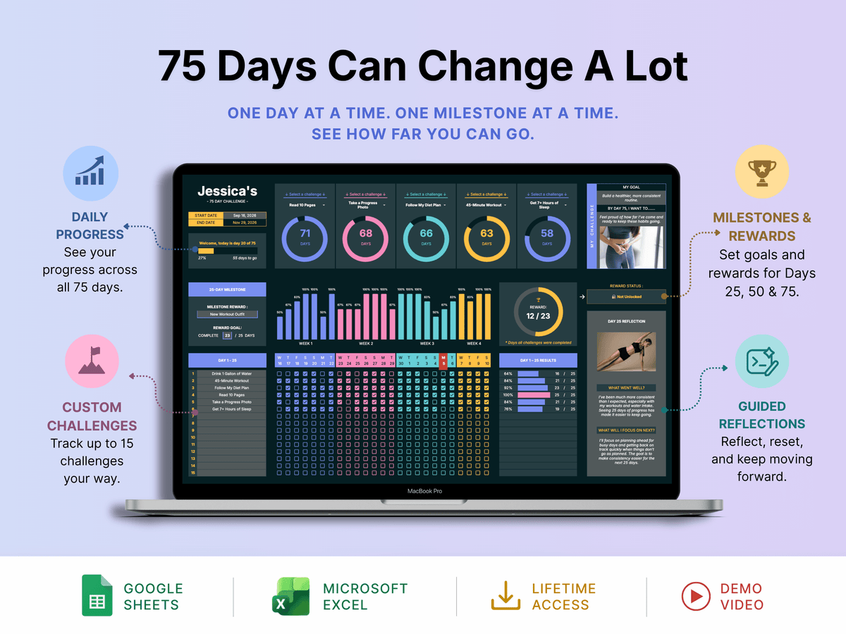75 Day Challenge Tracker