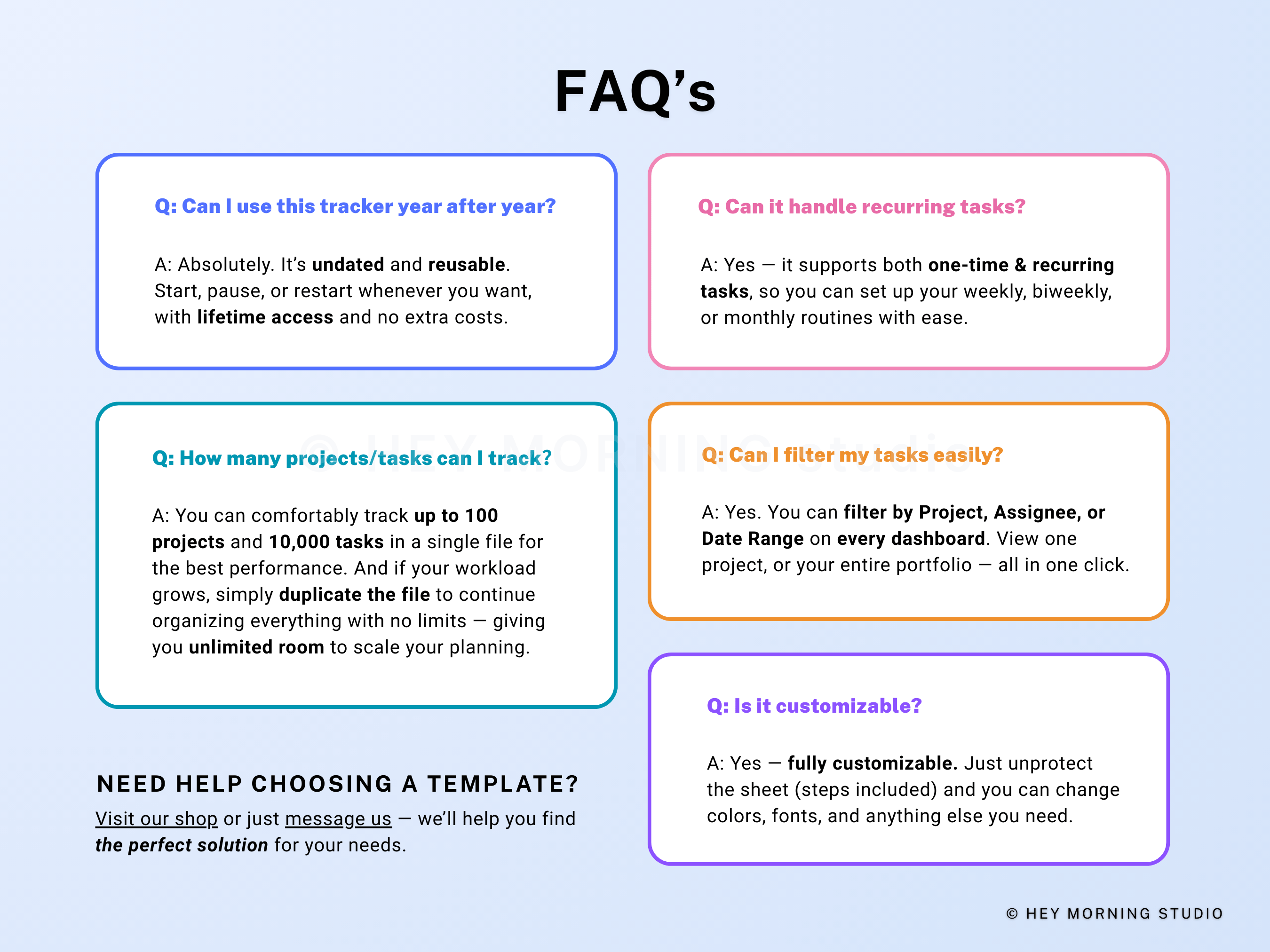 Project Management Spreadsheet