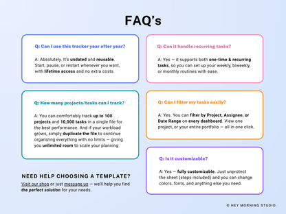 Project Management Spreadsheet