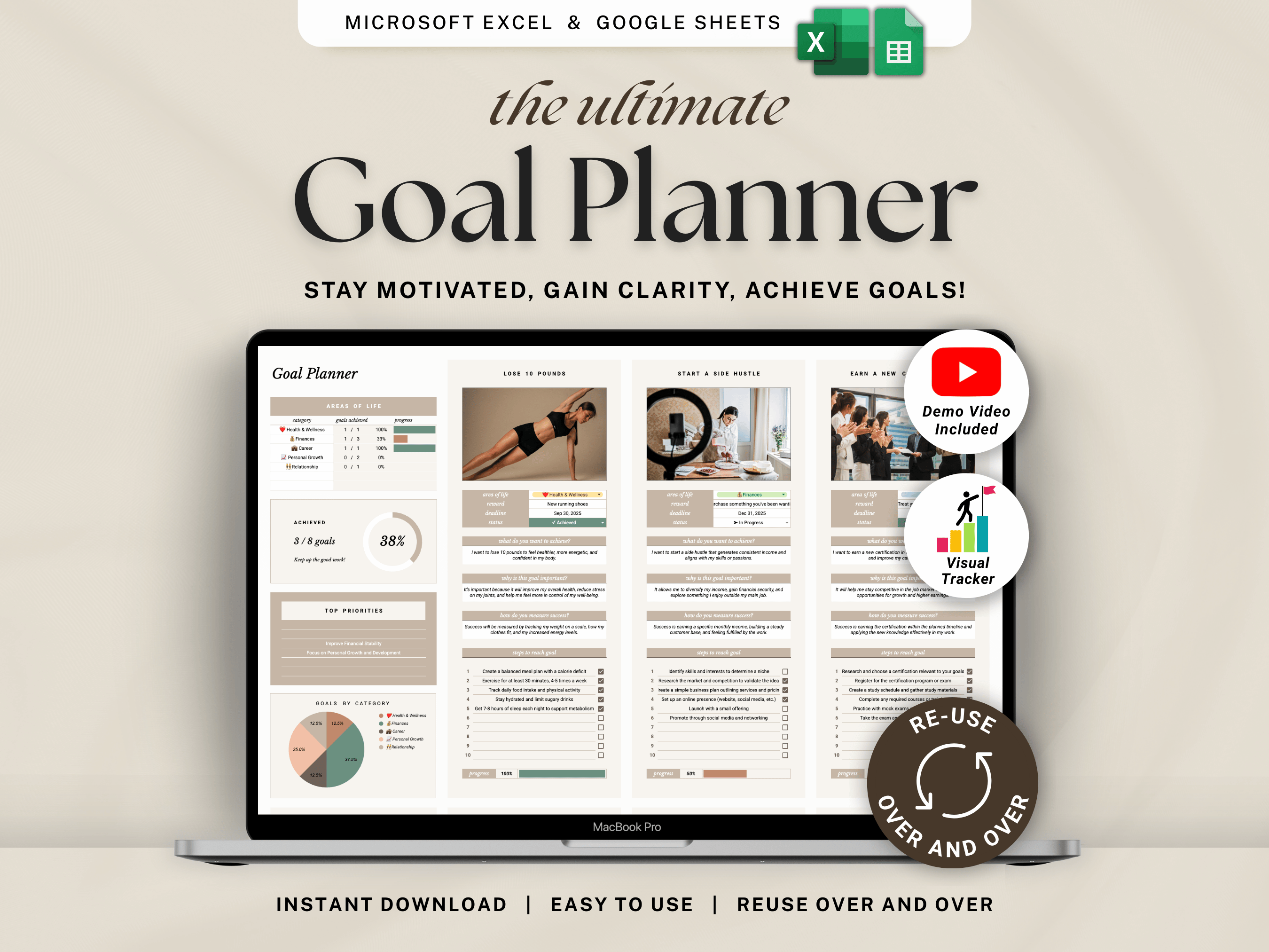 Ultimate Goal Planner 12 Week Goals