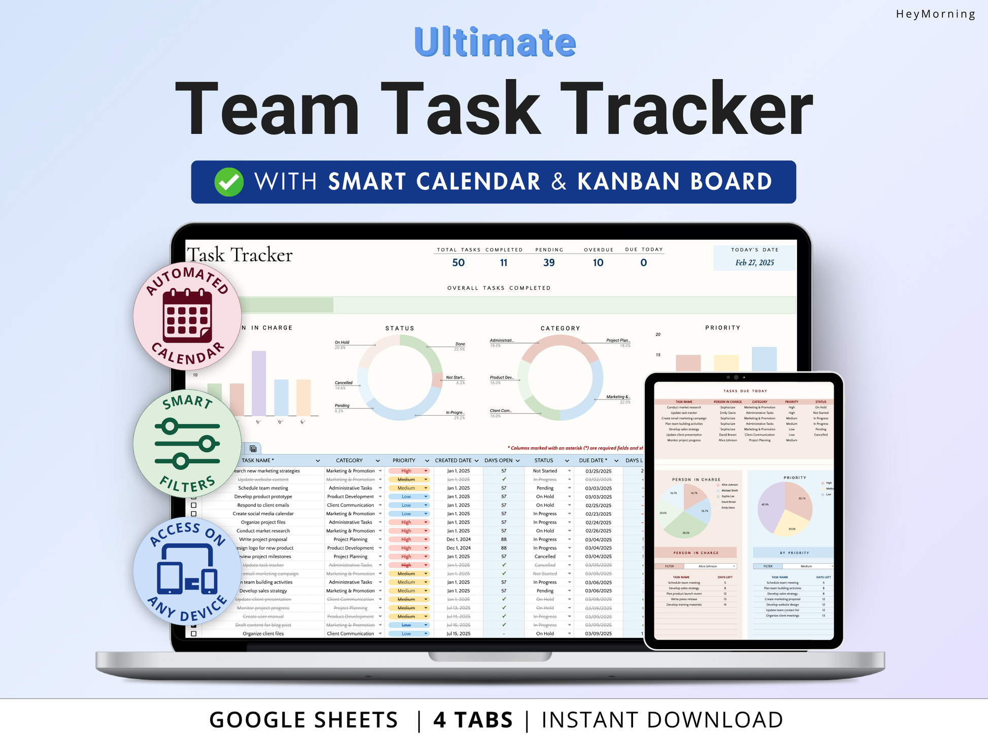 Team Task Tracker - Hey Morning