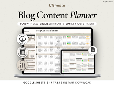 Blog Content Planner - Hey Morning