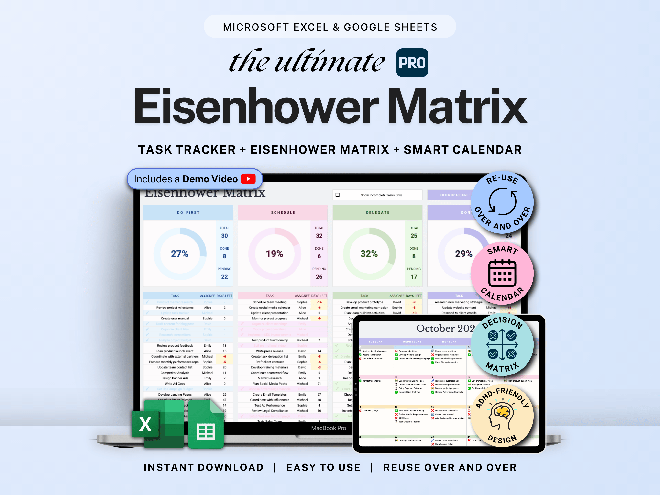 Eisenhower Matrix Template