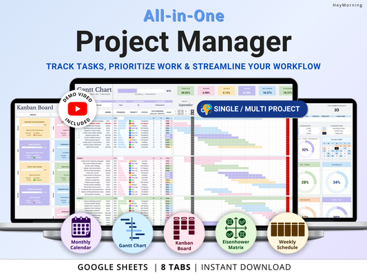 All-in-One Project Manager Spreadsheet