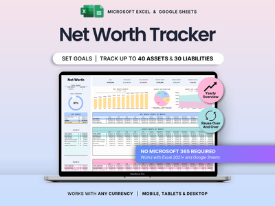Net Worth Tracker Assets Liability Dashboard