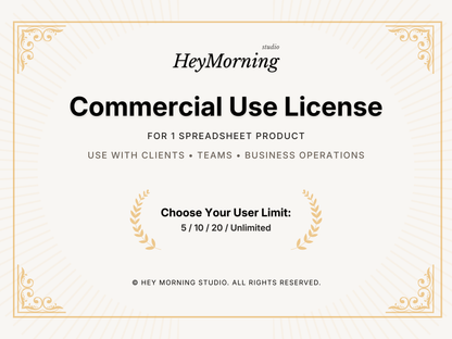 Commercial License for 1 Product