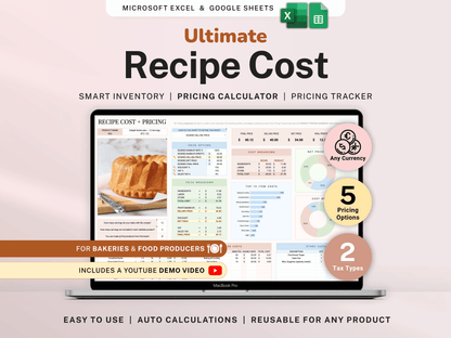 Recipe Cost & Pricing Calculator