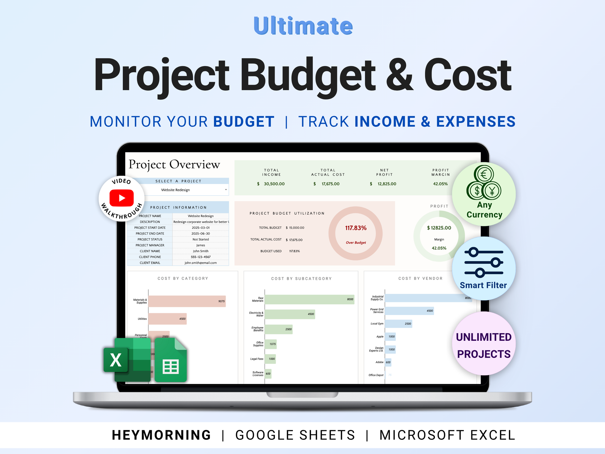 Project Budget & Cost Tracker - Hey Morning
