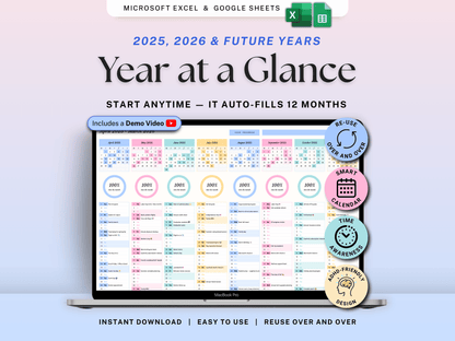 Year at a Glance Planner