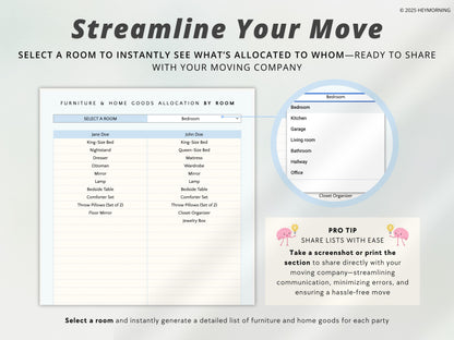 Divorce Financial Organizer Spreadsheet