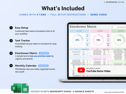 Eisenhower Matrix Template