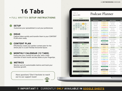 Podcast Content Planner - Hey Morning