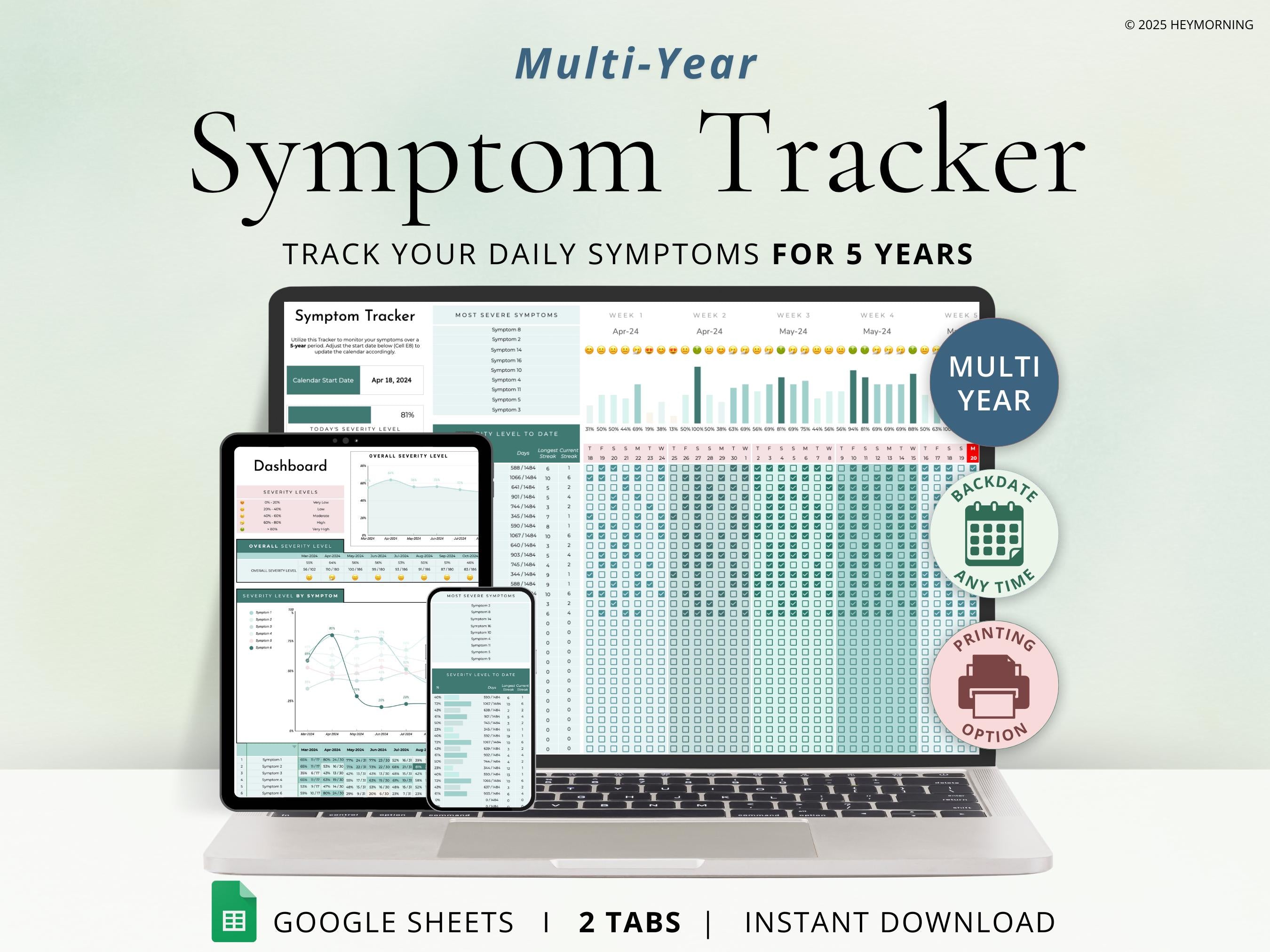Multi-Year Symptom Tracker - Hey Morning
