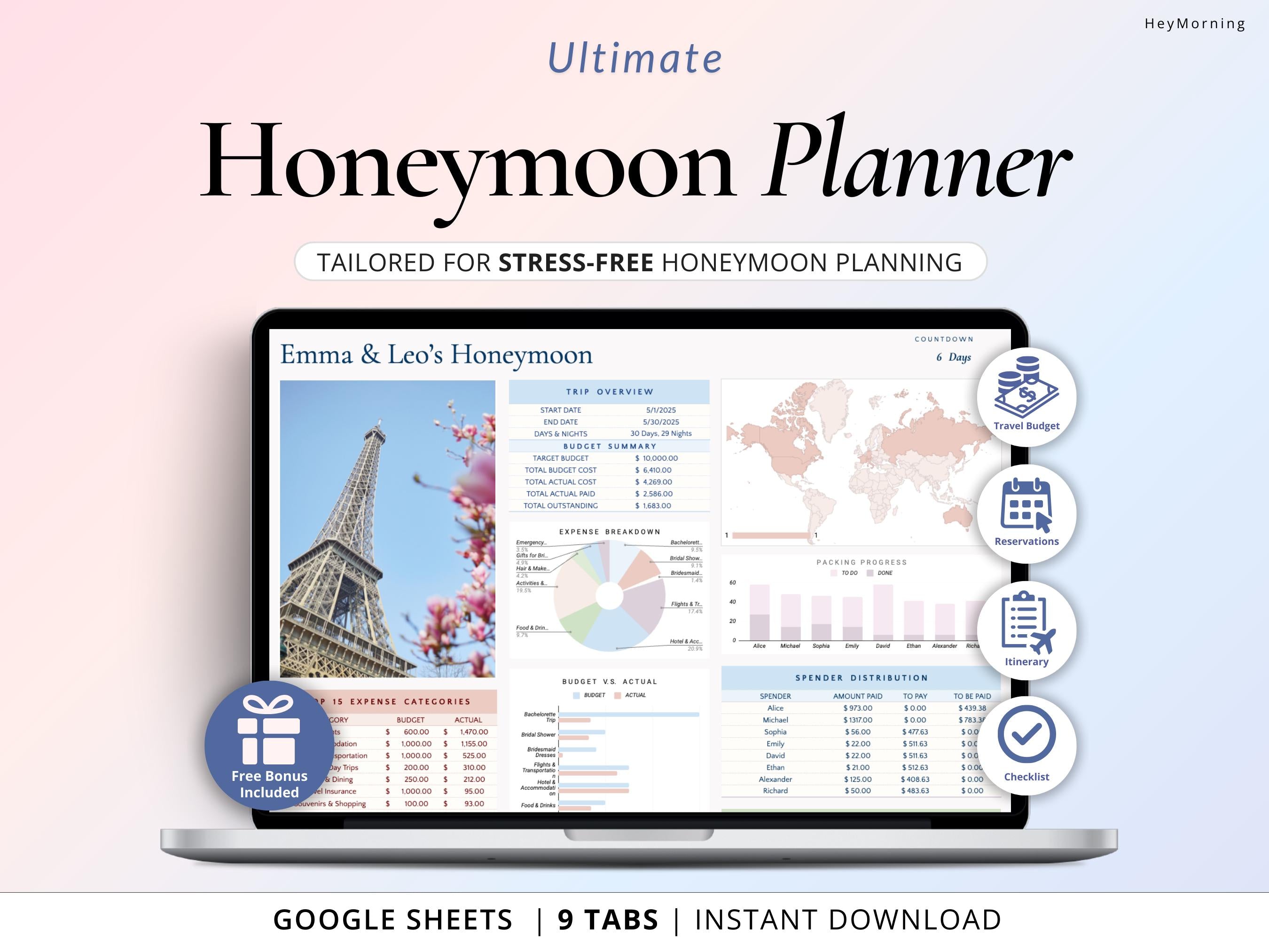 Honeymoon Planner - Hey Morning