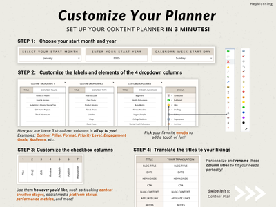 Blog Content Planner - Hey Morning