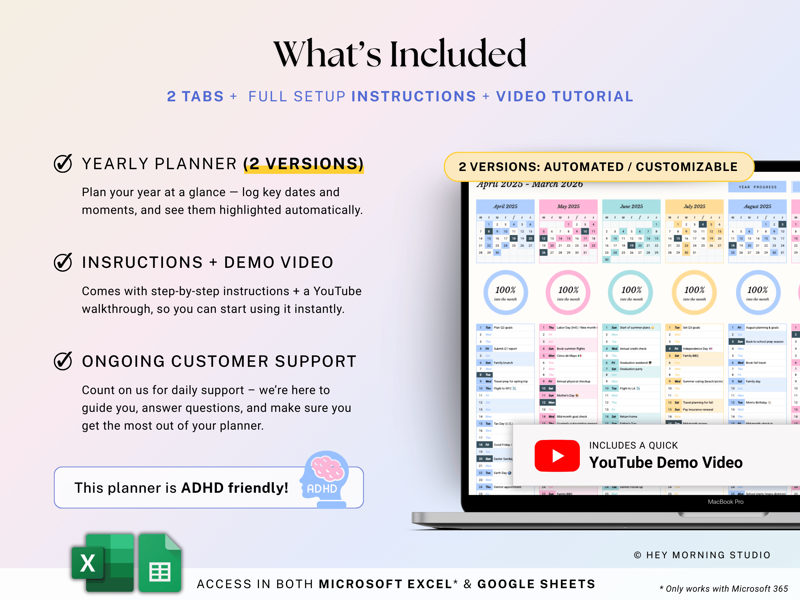 Year at a Glance Planner