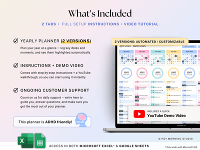 Year at a Glance Planner